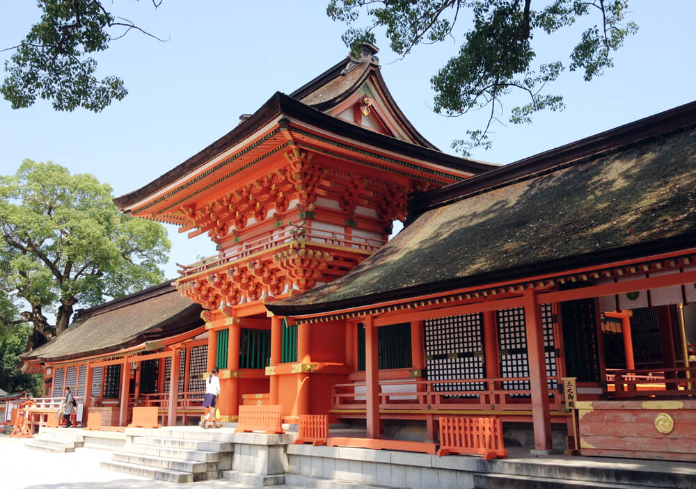 The main shrine of Hachiman Shrine